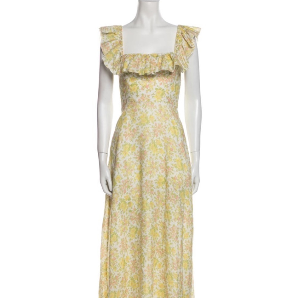 Zimmermann Yellow Linen Dress Medium